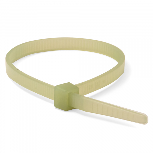 Хомут (стяжка) пластик   7,6 x 370 зелен.  (100шт)   устойчивый к высок. температурам P6.6  DKC 25227SRT