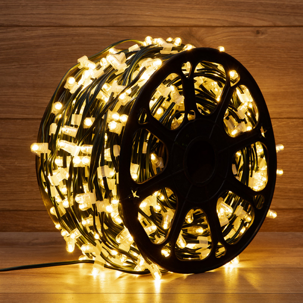 Уличная IP54 Гирлянда "LED ClipLight" 12V 150 мм, цвет диодов Тепло-Белый 325-126 (кратно 100)