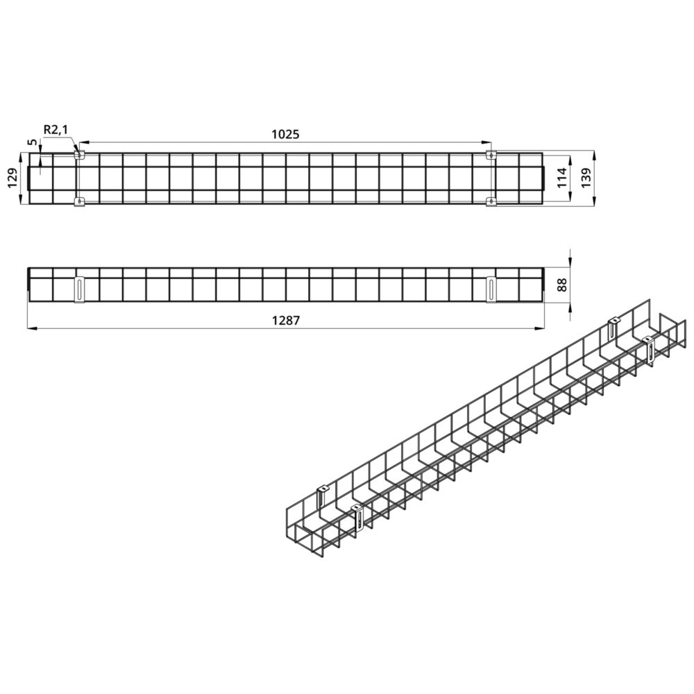 Защитная решетка. Айсберг v2.0 (1200мм)