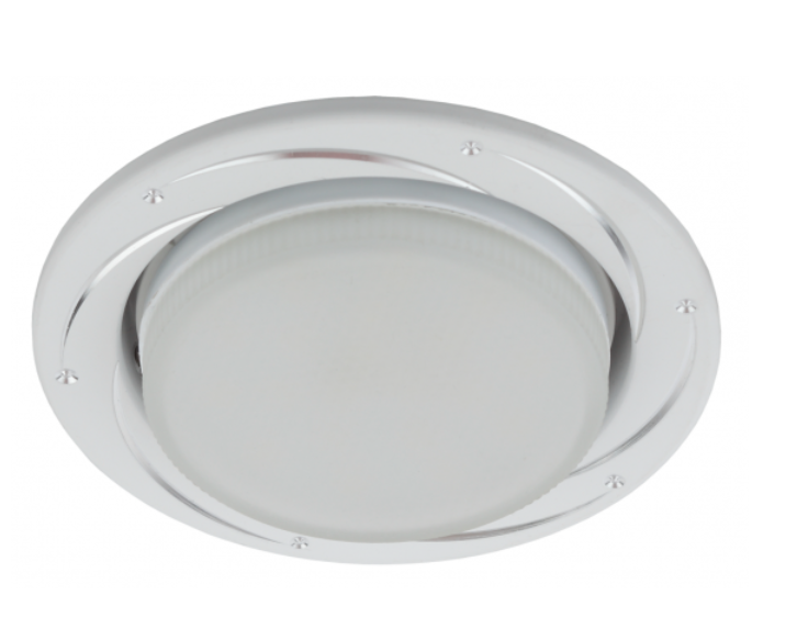 Светильник точечный ЭРА KL 77 AL/WH /1  Gx53,220V, 13W, серебро/белый