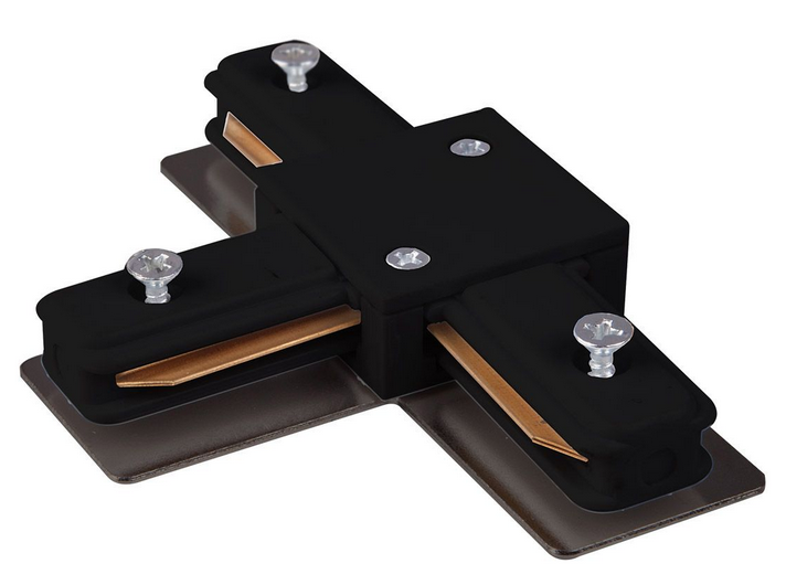 Elektrostandard TRC-1-1-T-BK / Коннектор Т-образный для однофазного шинопровода (черный)
