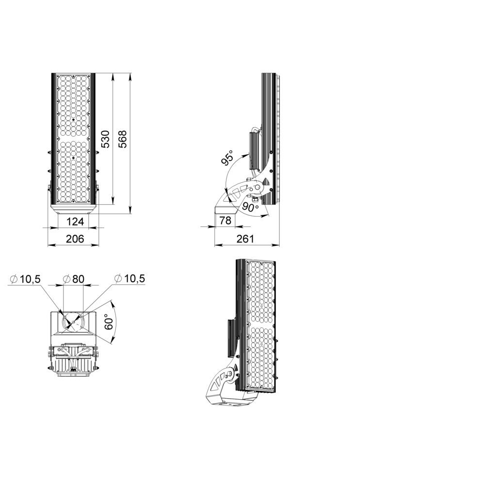 Плазма 400 L V CRI70 5000К 45° НО