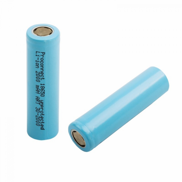 Аккумулятор Proconnect 18650 unprotected Li-ion 2000 mAH индивидуальная упаковка 30-2000-01