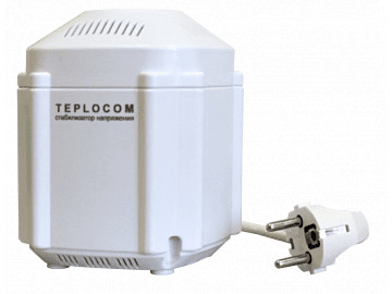 Стабилизатор TEPLOCOM ST-222/500 220В сетевого напряжения 190Вт, U входное -145-260В Бастион