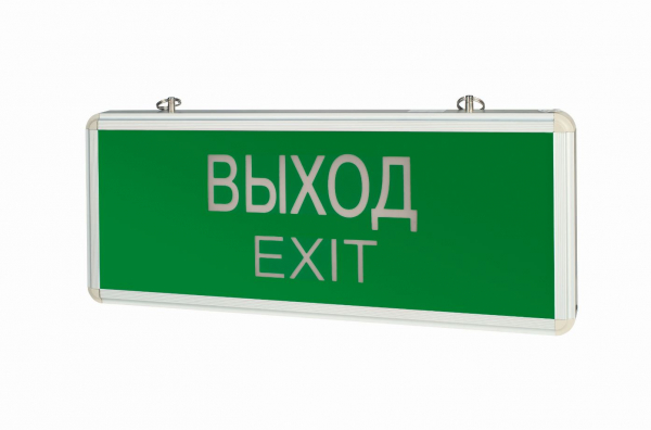 Светильник аварийный Вартон  "ВЫХОД-EXIT" IP20 1.5ч 152х23х363 односторонний Постоянный