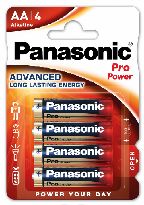 Элемент питания Panasonic LR6 PRO POWER BP4 (кратно 4)