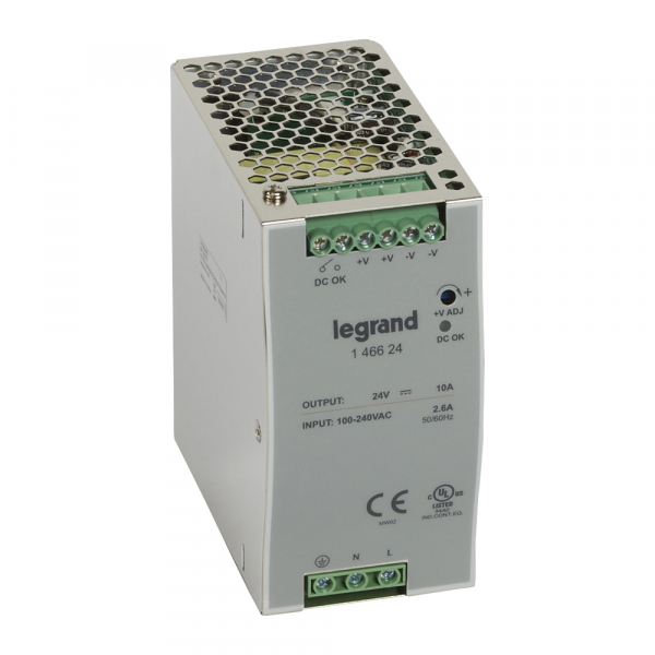 Legrand 146624 1-фазный Импульсный источник питания 24В 240Вт 10A