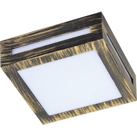 Светильник садово-парковый бра Ecola GX53 LED 3082W накладной IP65 матовый Квадрат металлисеский. 1*GX53 черненая бронза 136x136x55 /FN53SSECH