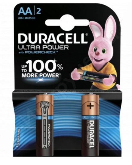 Элемент питания DURACELL MX1500/LR6 Ultra Power BP2 (кратно 2)