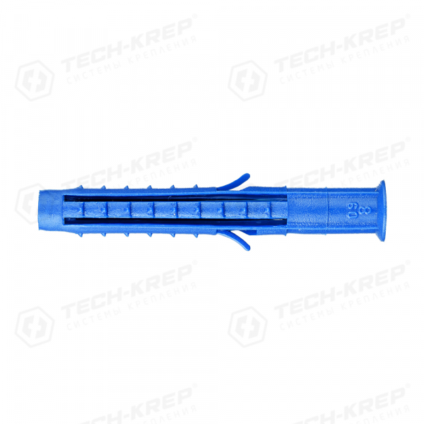 Дюбель распорный Чапай 8х60 шипы+усы (синие) (500 шт) - пакет накл. Tech-Krep