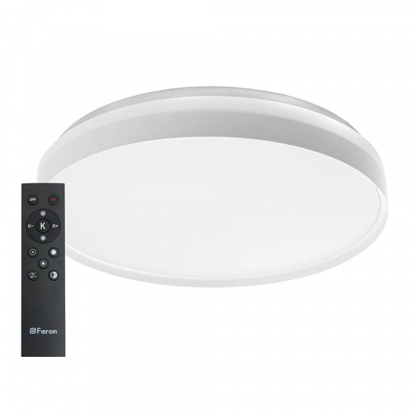 Светильник Feron AL6230 “Simple matte” 80W, Max. 5600Lum, 3000К-6500K, управляемый, белый