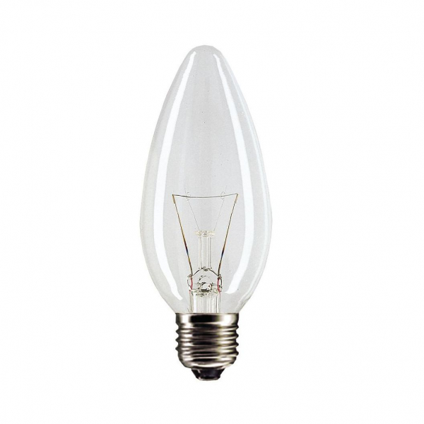 Стандартная лампа накаливания  PHILIPS  B35  40Вт  230В  E27 (кратно 10)