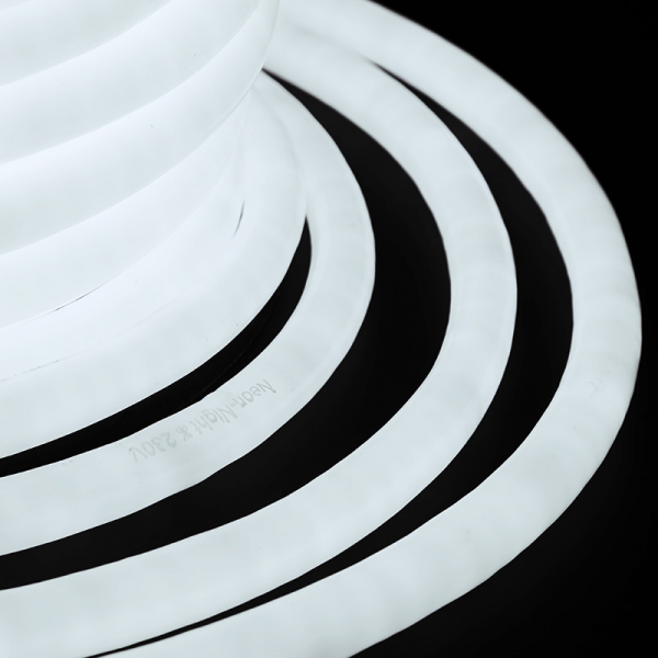 Гибкий Неон LED 360 - белый, бухта 50м 131-035