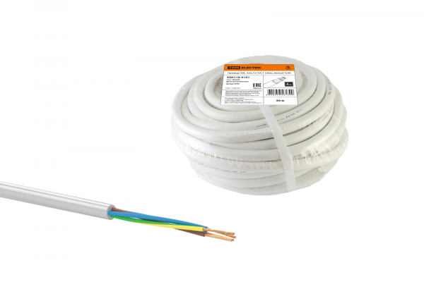 Провод ПВС 4х0,75 ГОСТ (30м), белый TDM РЭМЗ