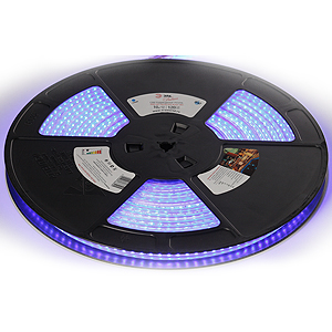 Светодиодная лента ЭРА IP67  220V  9,6Вт/м  синий  3528--120LED--B (1уп.-10м)