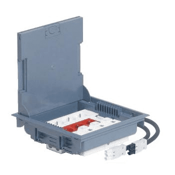 Коробка напольная 24м серая горизонтальная 75-105мм  89615 Legrand 089615