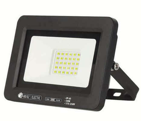 Светодиодный прожектор Horoz 30W Чёрный 6400K 175-250V ASLAN-30 (кратно 1)