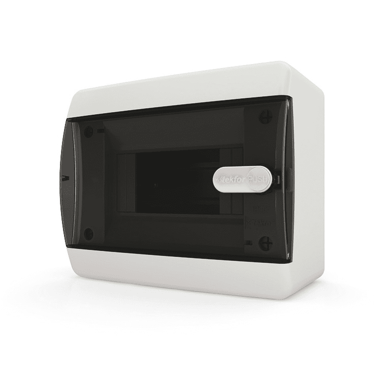 Бокс навесной Tekfor ЩРН-П- 6  CNK40-06-1 IP41 прозрачная черная дверца ЩРНП