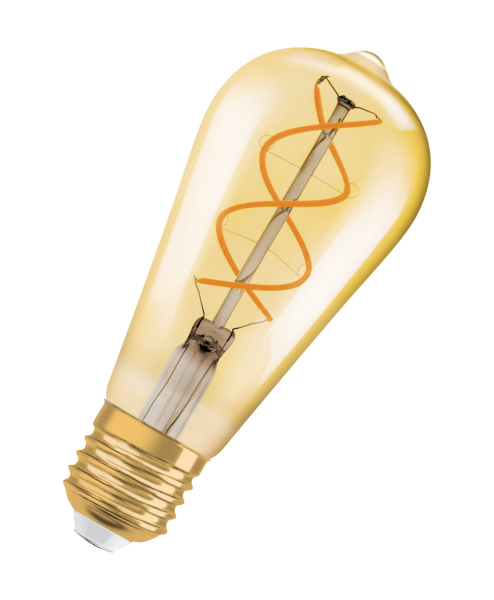 Vintage 1906 LED dim CL Edison  FIL GOLD 25 dim  4,5W/820 E27