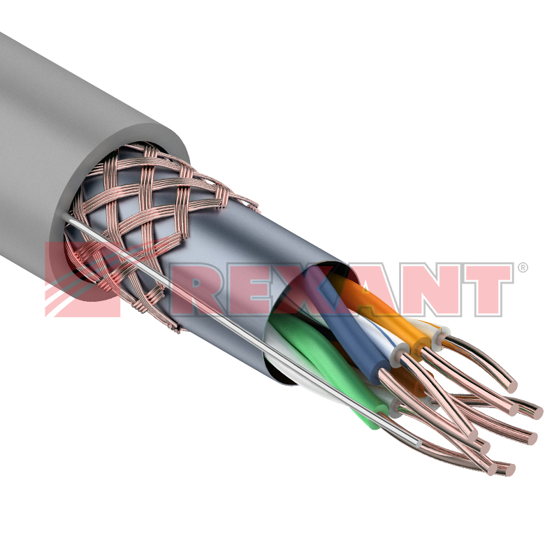 SFTP 4PR 24AWG CAT5e 305м кабель  01-0342 REXANT