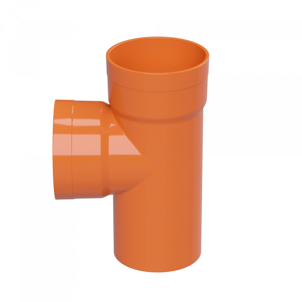 Тройник для двустенных труб, 90 град., полипропилен, д.200мм