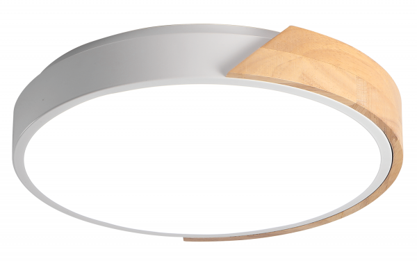 Светильник Jazzway PPB Sсandic-R 36w 4000K GR/W дерево IP20 D380*50