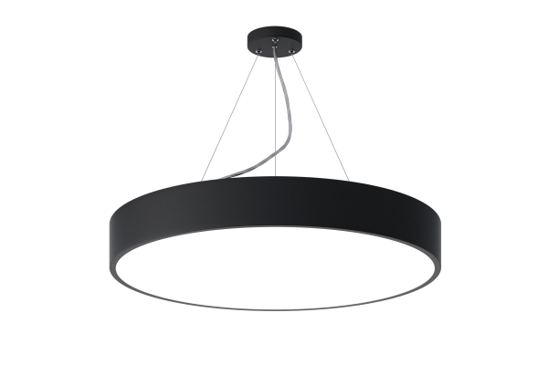 Светильник светодиодный ЭРА Geometria Ring SPO-131-B-40K-045 45Вт 4000К 4000Лм IP40 600*600*80 черный подвесной