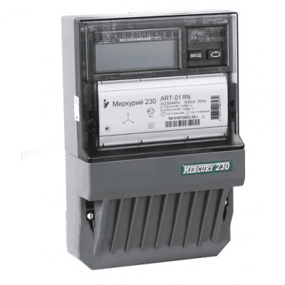 Счетчик Меркурий 230 ART-03 RN 5-7,5А 380В RS-485 ЖКИ шкаф 1 тарифный