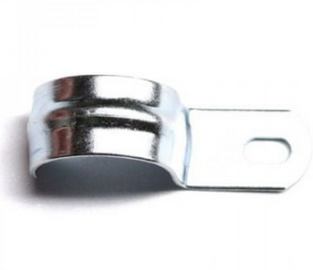 Скоба метал. однолапковая d25-26мм НЗЭТК (кратно 100)