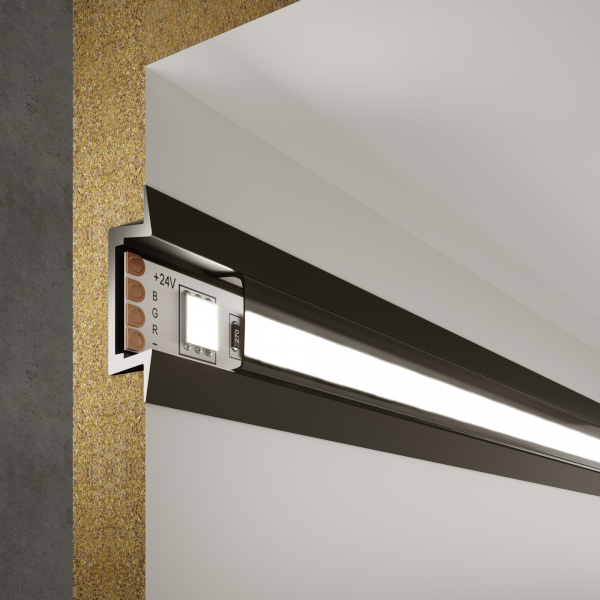 Elektrostandard LL-2-ALP007 Встраиваемый алюминиевый профиль черный/черный для LED ленты (под ленту до 11mm)