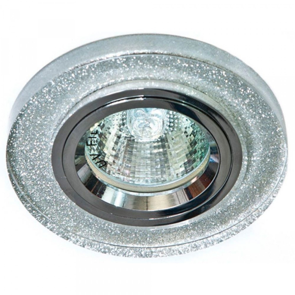 Feron 8060-2 MR16 50W G5.3 мерцающее серебро, серебро/ Shinning Silver-Silver
