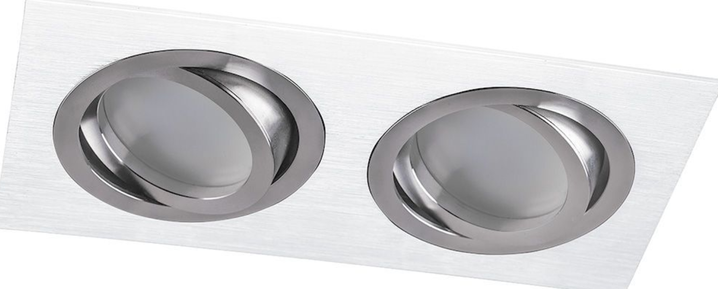 Светильник FERON DL2802 MR16 50W G5.3 "прямоугольник", белый