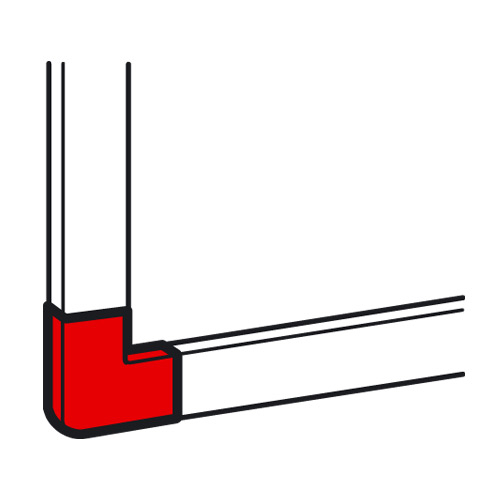 Legrand  METRA  Белый  Угол плоский 40x40 мм 638183