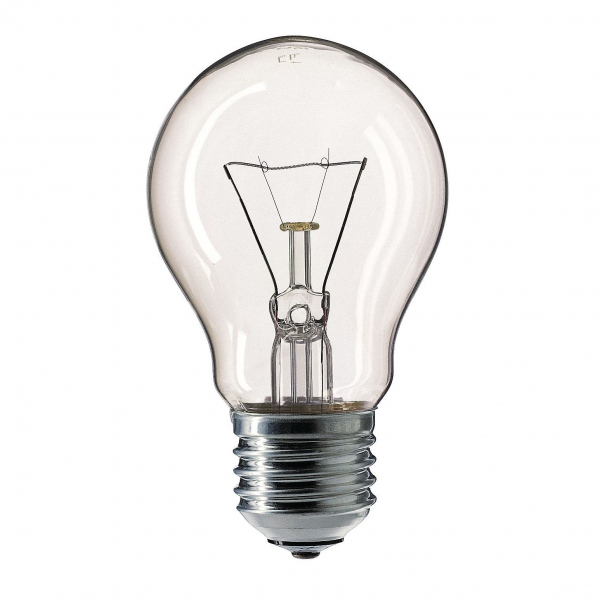 Стандартная лампа накаливания  PHILIPS  А55  40Вт  230В  E27 (кратно 10)
