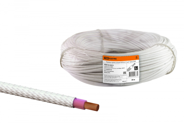 Провод термостойкий РКГМ 0,75 мм2 (50м) TDM