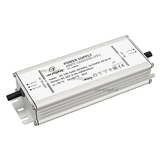 Блок питания Arlight 24V 200Вт IP67 201x68x39  ARPV-UH24200-PFC (24V, 8.3A, 200W)