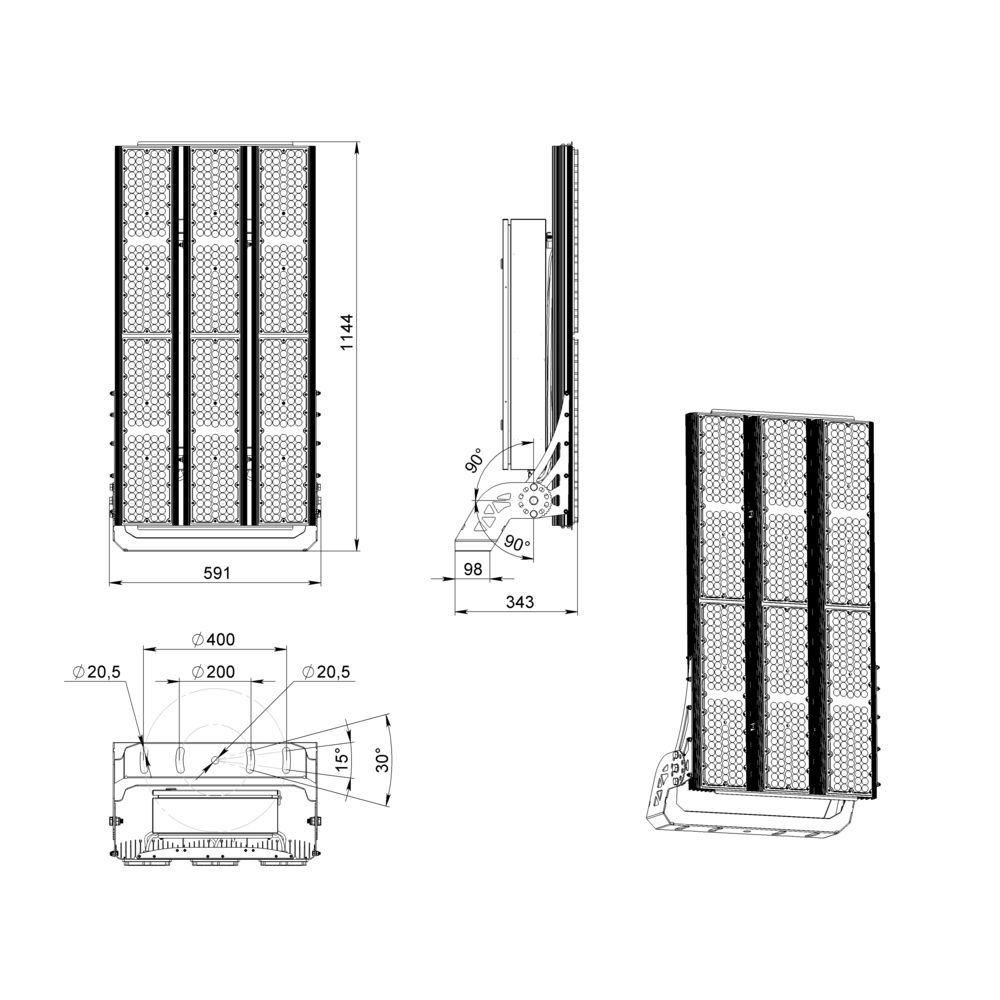 Плазма 2000 L V Box CRI70 5000К 40° НО