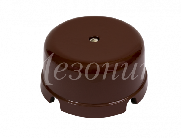 Greenel Мезонин Коробка распред. фарфоровая D80мм, H43мм, IP20, коричневый GE70236-04