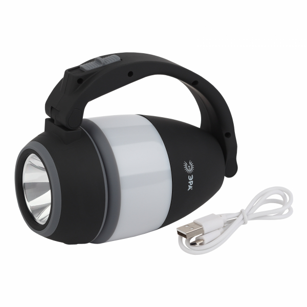 Фонарь ЭРА PA-706 3 в 1, 1+10LED 7Вт, аккумулятор 3,7V2Ач, (прожектор - кемпинговый фонарь - настольный)