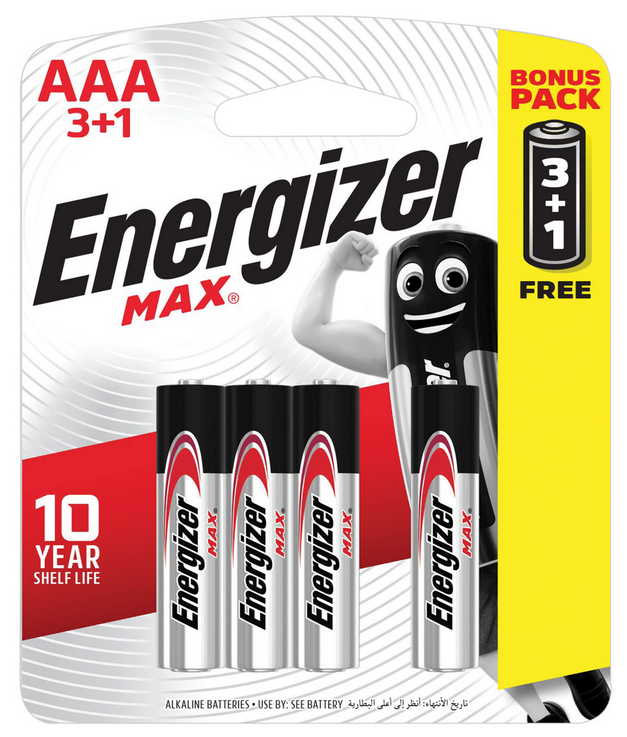 Батарейка Energizer AAA Max (4шт.) E300248501 (кратно 4)