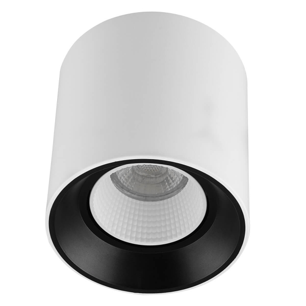 DK3090-WB+WH Светильник накладной IP 20, 10 Вт, GU5.3, LED, бело-черный/белый, пластик