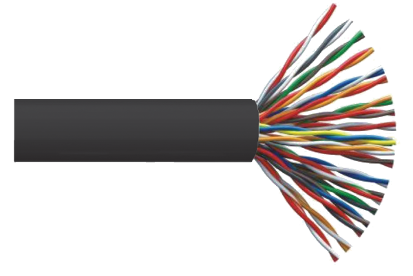 UTP, кат.5E 25х2х24AWG solid, LDPE, 305м, черный кабель ITK