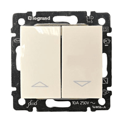 Legrand Valena  Слоновая Кость Выключатель механизм для рольставней с механической блокировкой. 10А 250В /774304