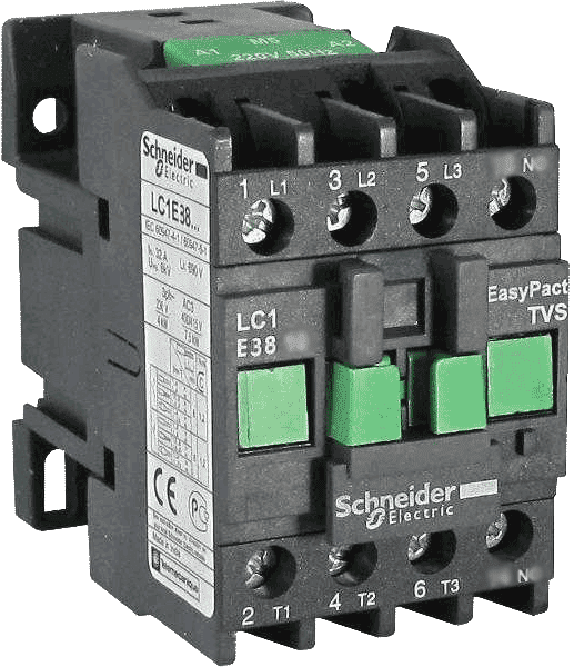 Контактор  Schneider Electric  38А  3П  катушка управления  380В  AC  дополнительный контакт 1НО  EasyPact_TVS
