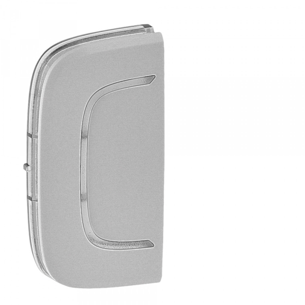 Legrand 755334 Valena ALLURE MyHome.Лицевая панель для механизмов BUS/SCS.Без маркировки.1 модуль.Установка слева или справа.Алюминий