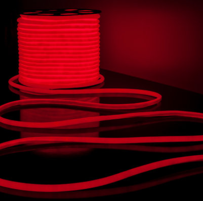 Elektrostandard Гибкий неон LS003 220V 9.6W 144Led 2835 IP67 16mm круглый красный, 50 м (кратно 50)