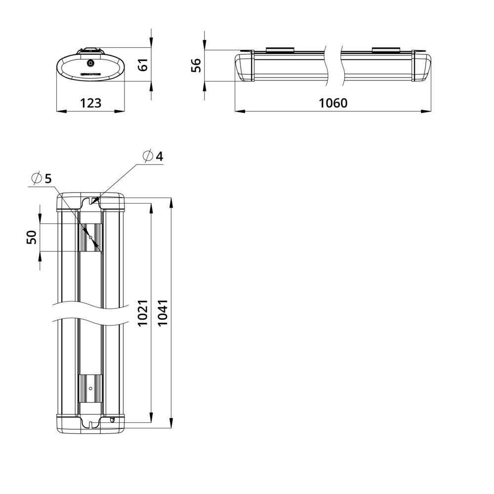 Айсберг Лайт 25 1000мм Эко CRI70 3000К Опал