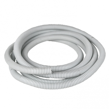 Труба ПВХ гофр. пр. 25мм белая легкая EKF Plast (кратно 50)