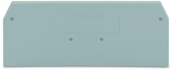 Wago 280-324 торцевая пластина серая