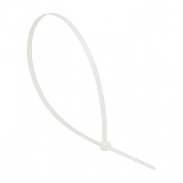 Хомут (стяжка) нейлон  4.8 х 400  бел.  (100шт)  P6.6 стандарт.  Fle x Lock  PRO x ima  EKF plc-fl-ctsw-4.8.0 х 400